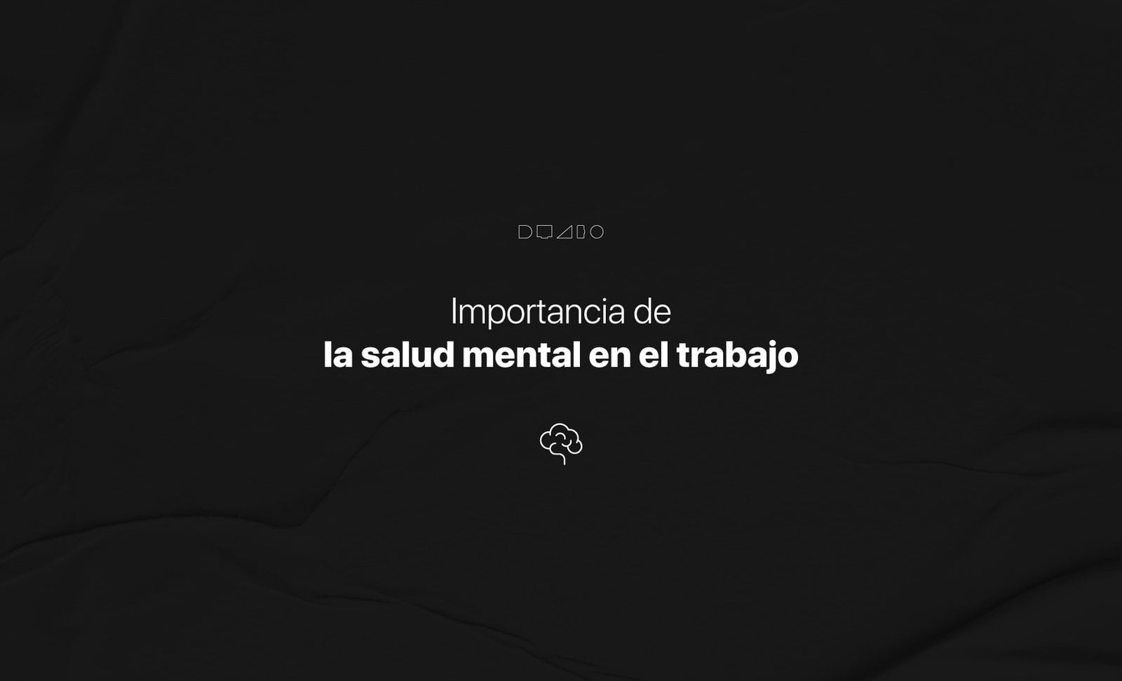Importancia de la salud mental en el trabajo
